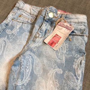 Zara girl Jeans paisley print size 5-6 118cm